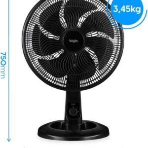 Ventilador de Mesa Elgin Breeze Air Preto 40cm 7 Pás 127v - Imagem 5