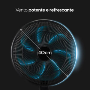 Ventilador de Mesa Elgin Breeze Air Preto 40cm 7 Pás 127v - Imagem 7