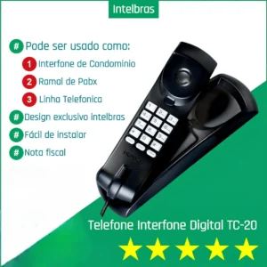 Telefone Gôndola Com Fio Intelbras Tc 20 - Imagem 4
