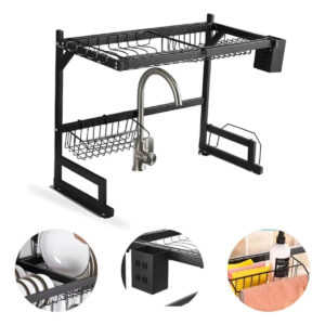 Escorredor De Pia Rack Aço Inoxidável 65cm Organizador Louça - Imagem 1