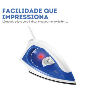 Ferro De Passar Roupas Seco Antiaderente Elgin 110v - Imagem 3