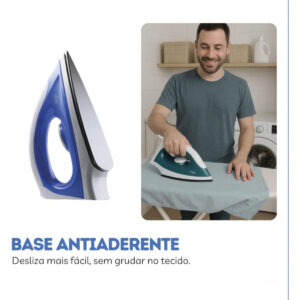 Ferro De Passar Roupas Seco Antiaderente Elgin 110v - Imagem 7