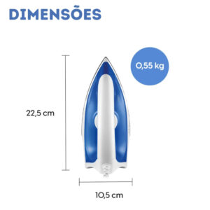 Ferro De Passar Roupas Seco Antiaderente Elgin 110v - Imagem 8