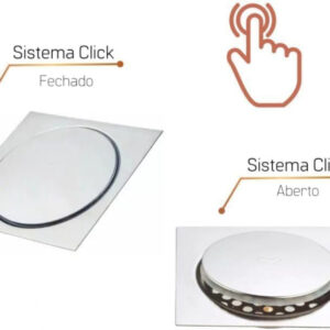 Ralo Click 10×10 Inteligente Pop Up Inox Oculto Invisível Para Banheiro E Cozinhas Acabamento Premium - Imagem 6