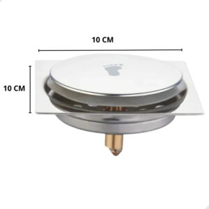 Ralo Click 10×10 Inteligente Pop Up Inox Oculto Invisível Para Banheiro E Cozinhas Acabamento Premium - Imagem 3