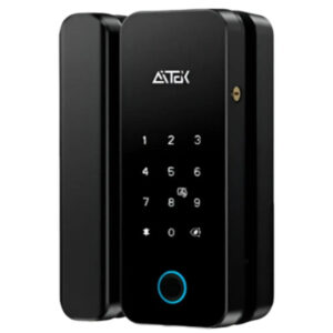 Fechadura Digital Biométrica Sigma FE20 AITEK Preto Porta de Vidro - Imagem 1