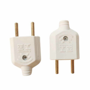 Plug Pino Macho Reto 2 Polos-latão Maciço-10a Imetro - Imagem 2