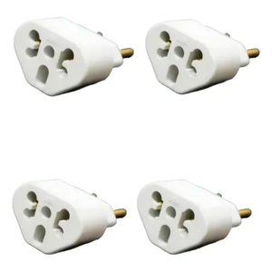 Adaptador De Tomada Benjamin Bob Love Pino Chato 10a/20a Pino Maciço Universal - Imagem 4
