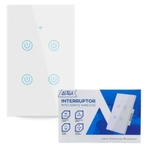 Interruptor Touch Wifi Inteligente 4 Tecla Alexa Google Siri - Imagem 2