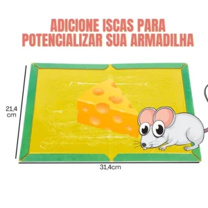 Ratoeiras Adesivas Cola Pega Rato Pragas - Imagem 2