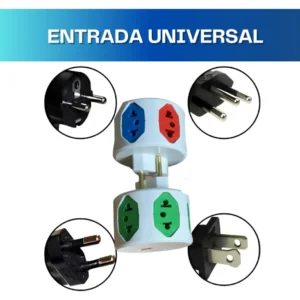 Filtro De Linha 5 Tomadas Sem Fio Portatil C/fusível - Imagem 3