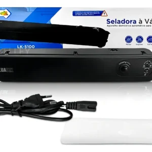 Máquina Seladora À Vacuo Empacotadora Automatica 90w Luatek Cor Preto 127V - Imagem 6