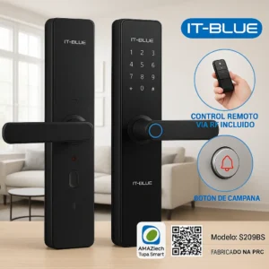 Fechadura Digital Para Porta Com Senha E Biometria - Imagem 2