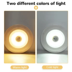 3 Luminárias Lâmpada Led Spot Sem Fio Portátil Controle Remoto - Imagem 2