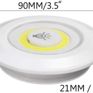 3 Luminárias Lâmpada Led Spot Sem Fio Portátil Controle Remoto - Imagem 13