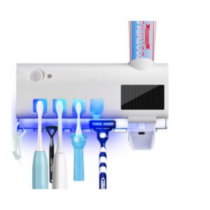 Dispenser Automático Pasta De Dente + Suporte De Escovas Uv - Imagem 1