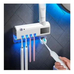 Dispenser Automático Pasta De Dente + Suporte De Escovas Uv - Imagem 12