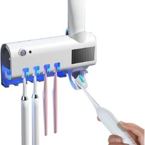 Dispenser Automático Pasta De Dente + Suporte De Escovas Uv - Imagem 4