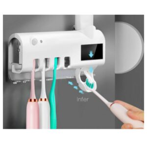 Dispenser Automático Pasta De Dente + Suporte De Escovas Uv - Imagem 9