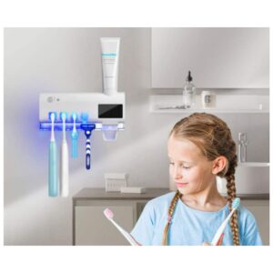 Dispenser Automático Pasta De Dente + Suporte De Escovas Uv - Imagem 2