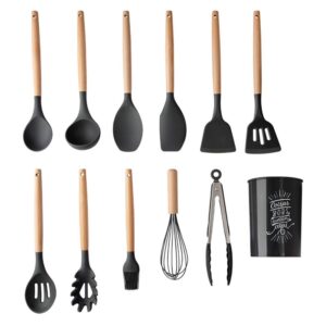 Kit Colheres Silicones 12 Peças Copo Suporte - Imagem 2