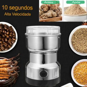 Moedor Triturador Elétrico De Café Grãos 150w Aço Inoxidável 220V - Imagem 3