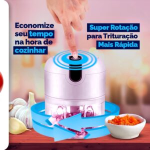 Mini Processador De Alimentos Bivolt Moedor Elétrico S/fio - Imagem 3