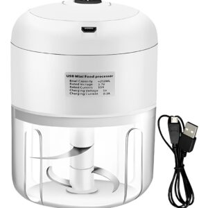 Mini Processador De Alimentos Bivolt Moedor Elétrico S/fio - Imagem 7