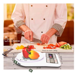 Balança Digital De Precisão Cozinha 10kg Dieta E Nutrição - Imagem 3