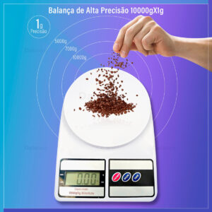 Balança Digital De Precisão Cozinha 10kg Dieta E Nutrição - Imagem 10