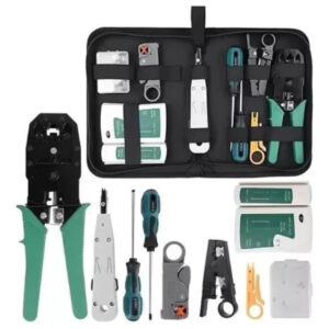 Kit Ferramentas Rede Informática Testador DE CABO Lan ALICATE Crimpar Rj45 DECAPADOR - Imagem 8