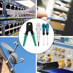 Kit Ferramentas Rede Informática Testador DE CABO Lan ALICATE Crimpar Rj45 DECAPADOR - Imagem 6