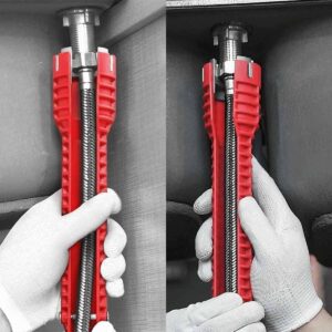 Instalador Hidráulico Ferramenta Profissional Pia Torneira Cor Vermelho - Imagem 1