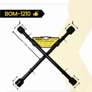 Chave De Roda Cruz Profissional Universal 17x19x21x23 Mm 17 19 21 23 - Imagem 5