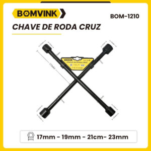 Chave De Roda Cruz Profissional Universal 17x19x21x23 Mm 17 19 21 23 - Imagem 7