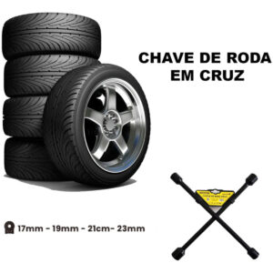 Chave De Roda Cruz Profissional Universal 17x19x21x23 Mm 17 19 21 23 - Imagem 2