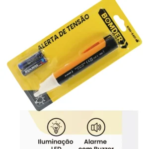 Caneta Detectora De Tensão Corrente Elétrica Teste Sonoro - Imagem 6