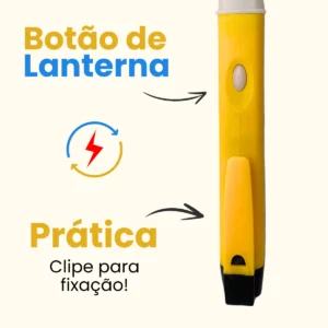 Caneta Detectora De Tensão Corrente Elétrica Teste Sonoro - Imagem 9