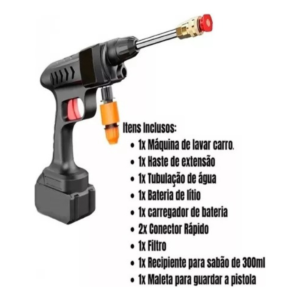 Lava Jato De Alta Pressão Recarregável Portátil Sem Fio - Imagem 3