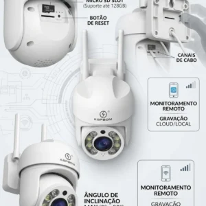 Câmera De Segurança Kap-s381 Branca Hd 1080p Externa - Imagem 3
