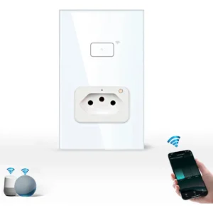 Tomada Inteligente 10a Touch Espelhado Wifi Automação Alexa