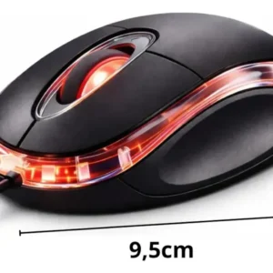 Mouse Convencional Com Fio Lehmox LEY-28 Preto USB Óptico Ambidestro