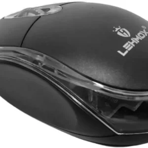 Mouse Convencional Com Fio Lehmox LEY-28 Preto USB Óptico Ambidestro - Imagem 3