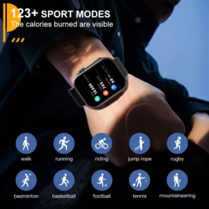 Smartwatch Peje ZW03 Ultra A Prova D'água Pulseira Extra - Imagem 4