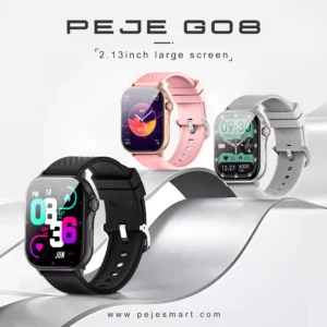 Smartwatch Peje G08 Amoled GPS Pulseira Extra A Prova D'água Prata - Imagem 7