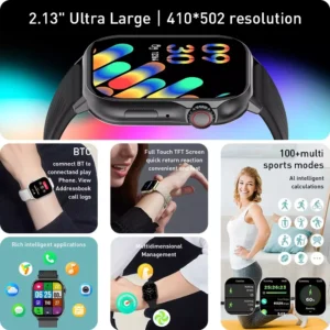 Smartwatch Peje G08 Amoled GPS Pulseira Extra A Prova D'água Prata - Imagem 8