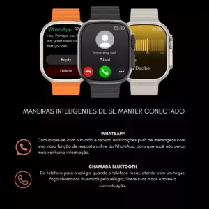 Smartwatch Microwear Ultra 4 Plus 49mm Serie 10 2GB Tela Amoled Lançamento - Titânio Gold - Imagem 3