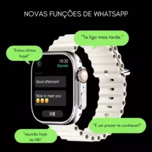 Smartwatch Microwear Ultra 4 Plus 49mm Serie 10 2GB Tela Amoled Lançamento - Titânio Gold - Imagem 8