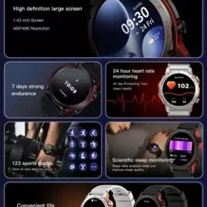 Smartwatch Peje ZW13 A Prova D'água Amoled Pulseira Extra - Imagem 1