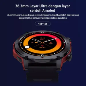 Smartwatch Peje ZW13 A Prova D'água Amoled Pulseira Extra - Imagem 4